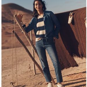 Madewell Tall Mid Rise Classic Straight Leg Jean